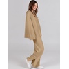 image:imageANRABESS Womens 2 Piece Outfits Oversized Knit Sweater SetKhaki