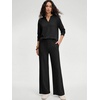 image:imageANRABESS Womens 2 Piece Outfits V Neck Sweatsuit Lounge SetsBlack