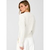 image:imageANRABESS Womens Cable Knit Fall Lightweight Cropped SweatersWhite