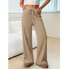 image:imageANRABESS Womens Fall Straight Leg Lounge Pants Pajama BottomsKhaki
