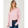 image:imageANRABESS Womens Long Sleeve Button Down Gingham Striped ShirtsPink White Stripe