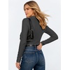image:imageANRABESS Womens Long Sleeve Fitted Polo Shirts Fall Business Casual TopGrey