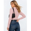 image:imageANRABESS Womens Long Sleeve Fitted Polo Shirts Fall Business Casual TopPink