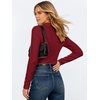image:imageANRABESS Womens Long Sleeve Fitted Polo Shirts Fall Business Casual TopRed
