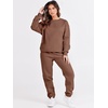 image:imageANRABESS Womens Lounge Set Sweatsuits for Women Fall 2 Piece Jogger PantsCoffee