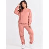 image:imageANRABESS Womens Lounge Set Sweatsuits for Women Fall 2 Piece Jogger PantsDark Pink