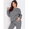image:imageANRABESS Womens Lounge Set Sweatsuits for Women Fall 2 Piece Jogger PantsDeep Grey