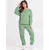 image:imageANRABESS Womens Lounge Set Sweatsuits for Women Fall 2 Piece Jogger PantsMint Green