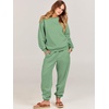 image:imageANRABESS Womens Lounge Set Sweatsuits for Women Fall 2 Piece Jogger PantsMint Green