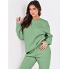 image:imageANRABESS Womens Lounge Set Sweatsuits for Women Fall 2 Piece Jogger PantsMint Green