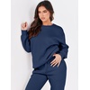 image:imageANRABESS Womens Lounge Set Sweatsuits for Women Fall 2 Piece Jogger PantsNavy Blue