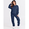 image:imageANRABESS Womens Lounge Set Sweatsuits for Women Fall 2 Piece Jogger PantsNavy Blue