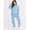 image:imageANRABESS Womens Lounge Set Sweatsuits for Women Fall 2 Piece Jogger PantsSky