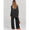 image:imageANRABESS Womens Oversized Turtleneck Sweater SetsBlack