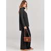 image:imageANRABESS Womens Oversized Turtleneck Sweater SetsBlack