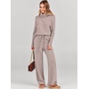 image:imageANRABESS Womens Oversized Turtleneck Sweater SetsCamel