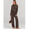 image:imageANRABESS Womens Oversized Turtleneck Sweater SetsChocola