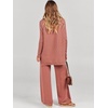 image:imageANRABESS Womens Oversized Turtleneck Sweater SetsRust