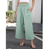 image:imageANRABESS Womens Striped Gingham Palazzo PantsGreen White Plaid