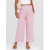 image:imageANRABESS Womens Striped Gingham Palazzo PantsPink White Stripe