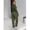image:imageANRABESS Womens Sweatsuits 2 Piece Outfits Joggers SetsArmy Green