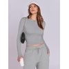 image:imageANRABESS Womens Sweatsuits 2 Piece Outfits Joggers SetsLight Grey
