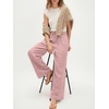 image:imageANRABESS Womens Wide Leg Linen PantsPink