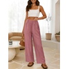 image:imageANRABESS Womens Wide Leg Linen PantsPink