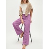 image:imageANRABESS Womens Wide Leg Linen PantsPurple