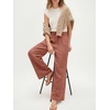 image:imageANRABESS Womens Wide Leg Linen PantsRust Red