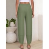 image:imageANRABESS Womens Wide Leg Palazzo Capri Barrel PantsGreen