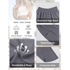 image:imageANRABESS Womens Wide Leg Palazzo Capri Barrel PantsGrey