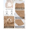image:imageANRABESS Womens Wide Leg Palazzo Capri Barrel PantsKhaki