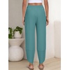image:imageANRABESS Womens Wide Leg Palazzo Capri Barrel PantsLake