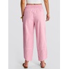 image:imageANRABESS Womens Wide Leg Palazzo Capri Barrel PantsPink White Plaid
