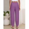 image:imageANRABESS Womens Wide Leg Palazzo Capri Barrel PantsPurple