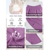 image:imageANRABESS Womens Wide Leg Palazzo Capri Barrel PantsPurple