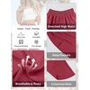 image:imageANRABESS Womens Wide Leg Palazzo Capri Barrel PantsRed