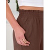 image:imageANRABESS Womens Wide Leg Pants Cropped Work Palazzo TrousersCoffee