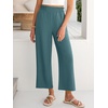 image:imageANRABESS Womens Wide Leg Pants Cropped Work Palazzo TrousersLake