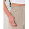 image:imageANRABESS Womens Wide Leg Pants Cropped Work Palazzo TrousersParchment