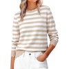Almond White Stripe