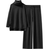image:imageANRABESS Womens Oversized Turtleneck Sweater SetsBlack