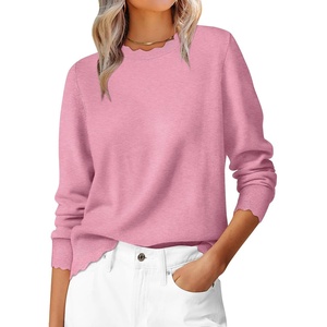 image:imageANRABESS Sweaters for Women Fall Loose Fit LightweightCoral Pink