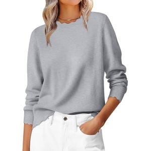 image:imageANRABESS Sweaters for Women Fall Loose Fit LightweightGrey