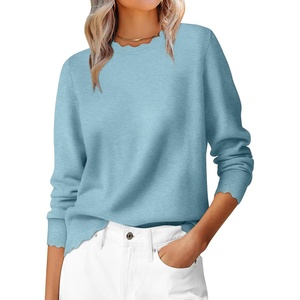 image:imageANRABESS Sweaters for Women Fall Loose Fit LightweightLight Blue