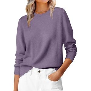image:imageANRABESS Sweaters for Women Fall Loose Fit LightweightPurple