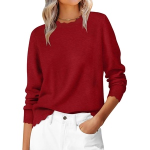 image:imageANRABESS Sweaters for Women Fall Loose Fit LightweightRed