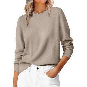 image:imageANRABESS Sweaters for Women Fall Loose Fit LightweightTan