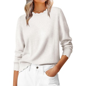 image:imageANRABESS Sweaters for Women Fall Loose Fit LightweightWhite